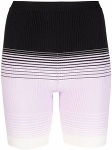 Missoni short nervuré à rayures - Noir