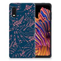 Samsung Xcover Pro | TPU Case | Palm Leaves