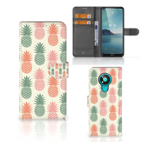 Nokia 3.4 Book Cover Ananas