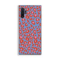 Leopard blue: Samsung Galaxy Note 10 Plus Transparant Hoesje