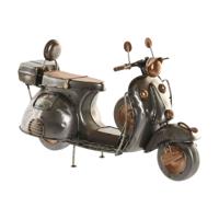 Decoratieve figuren Home ESPRIT Gouden Zilverkleurig Motorfiets Vintage 30 x 11 x 17 cm