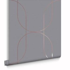 Graham & Brown - Vliesbehang - Palais Grey & Rose Gold - 10mx53cm