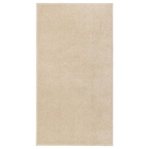 Vloerkleed kortpolig 80x150 cm beige