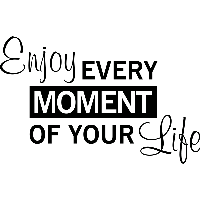 Enjoy every moment - Muursticker - thumbnail