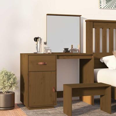 Kaptafel 95x50x134 cm massief grenenhout honingbruin