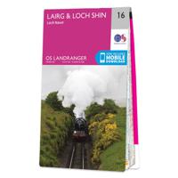 Wandelkaart - Topografische kaart 016 Landranger Lairg & Loch Shin, Loch Naver | Ordnance Survey - thumbnail