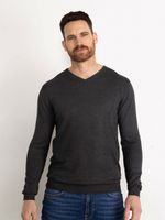 Petrol Industries Heren Essential V-Neck Knit Grijs Melee - XL - thumbnail