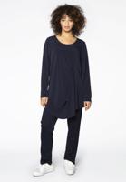Yoek Tregging pintuck | Blauw | Maat 38/40
