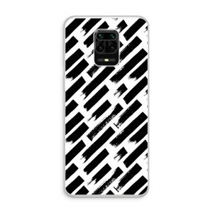 Zwarte vegen: Xiaomi Redmi Note 10 Lite Transparant Hoesje