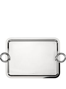 Christofle plateau Vertigo rectangulaire (43 cm x 31 cm) - Argent