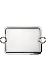 Christofle plateau rectangulaire Vertigo en plaqué argent 43x31 cm