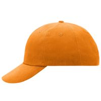 Oranje baseballcap voor volwassenen - thumbnail