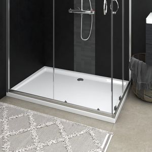 VidaXL Douchebak rechthoekig 80x120 cm abs wit