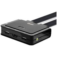 LINDY neu KVM-switch HDMI Muis, Toetsenbord 3840 x 2160 Pixel