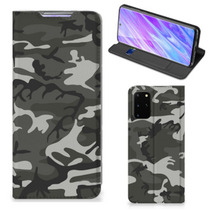 Samsung Galaxy S20 Plus Hoesje met Magneet Army Light