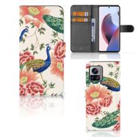 Telefoonhoesje | Met pasjeshouder | voor Motorola Edge 30 Ultra Pink Peacock