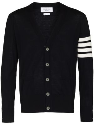 Thom Browne cardigan à col v - Bleu