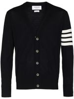 Thom Browne cardigan à col v - Bleu