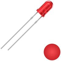 Quadrios 2111O155 Bedrade LED Rood Rond 3 mm 700 mcd 30 ° 20 mA 2 V - thumbnail