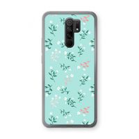 Small white flowers: Xiaomi Redmi 9 Transparant Hoesje