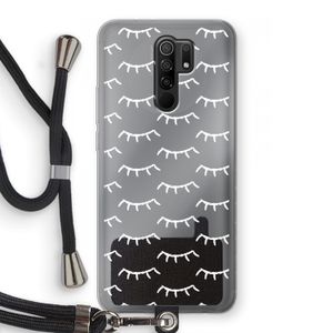 Wimpers: Xiaomi Redmi 9 Transparant Hoesje met koord