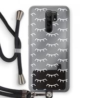 Wimpers: Xiaomi Redmi 9 Transparant Hoesje met koord