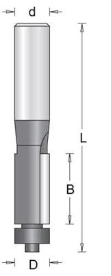 HiKOKI kantfrees 16mm schacht=8mm+lager