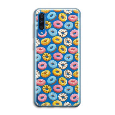 Pink donuts: Samsung Galaxy A50 Transparant Hoesje