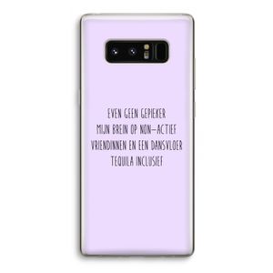 Tequila: Samsung Galaxy Note 8 Transparant Hoesje
