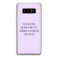 Tequila: Samsung Galaxy Note 8 Transparant Hoesje