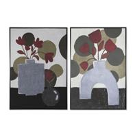 Schilderij DKD Home Decor 83 x 4,5 x 122,5 cm 83 x 4,5 x 123 cm Vaas Scandinavisch (2 Stuks)