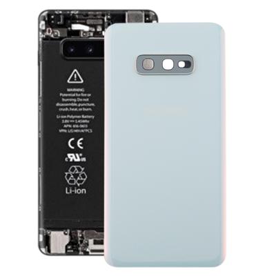 Batterij achtercover met camera lens voor Galaxy S10e (wit)