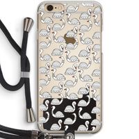 Zwanen: iPhone 6 / 6S Transparant Hoesje met koord