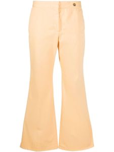 Câllas Milano pantalon évasé Sofia à taille basse - Jaune