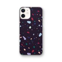 Dark Rounded Terrazzo: iPhone 12 Transparant Hoesje
