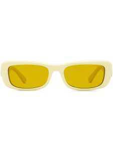 Moncler Eyewear lunettes de soleil Minuit à monture rectangulaire - Jaune