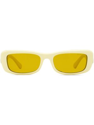 Moncler Eyewear lunettes de soleil Minuit à monture rectangulaire - Jaune