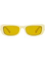 Moncler Eyewear lunettes de soleil Minuit à monture rectangulaire - Jaune