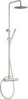 Tweedekans Qisani Flow regendoucheset met 2 straalsoorten Ø25cm rvs geborsteld 06440