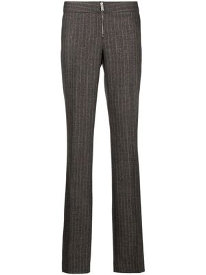 Stella McCartney pantalon en laine à taille basse - Gris