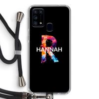 Abstract Spectrum: Samsung Galaxy M31 Transparant Hoesje met koord
