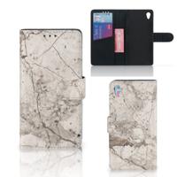 Sony Xperia Z3 | Bookcase | Marmer Beige