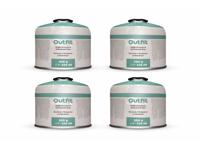 4-pack Outfit Universele Gaskartouche 450 g Butaan/Propan - 7/16” Schroefventiel