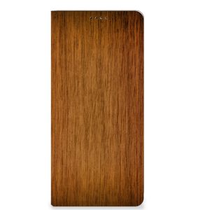 OPPO X6 Pro Book Wallet Case Donker Hout