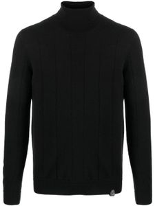 Brioni pull en cachemire à col roulé - Noir