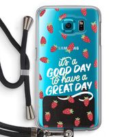 Don't forget to have a great day: Samsung Galaxy S6 Transparant Hoesje met koord
