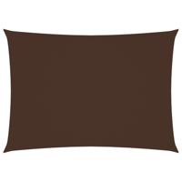 Zonnescherm rechthoekig 6x8 m oxford stof bruin