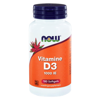 Vitamine D3 (1000 Iu) | Now Foods | 180ct