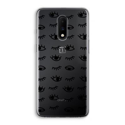 Eye pattern #2: OnePlus 7 Transparant Hoesje