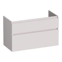 Brauer Delight - Onderkast - 100 cm - met 2 Softclose Lades Greeploos en 1 Sifon Uitsparing - Mat Zand